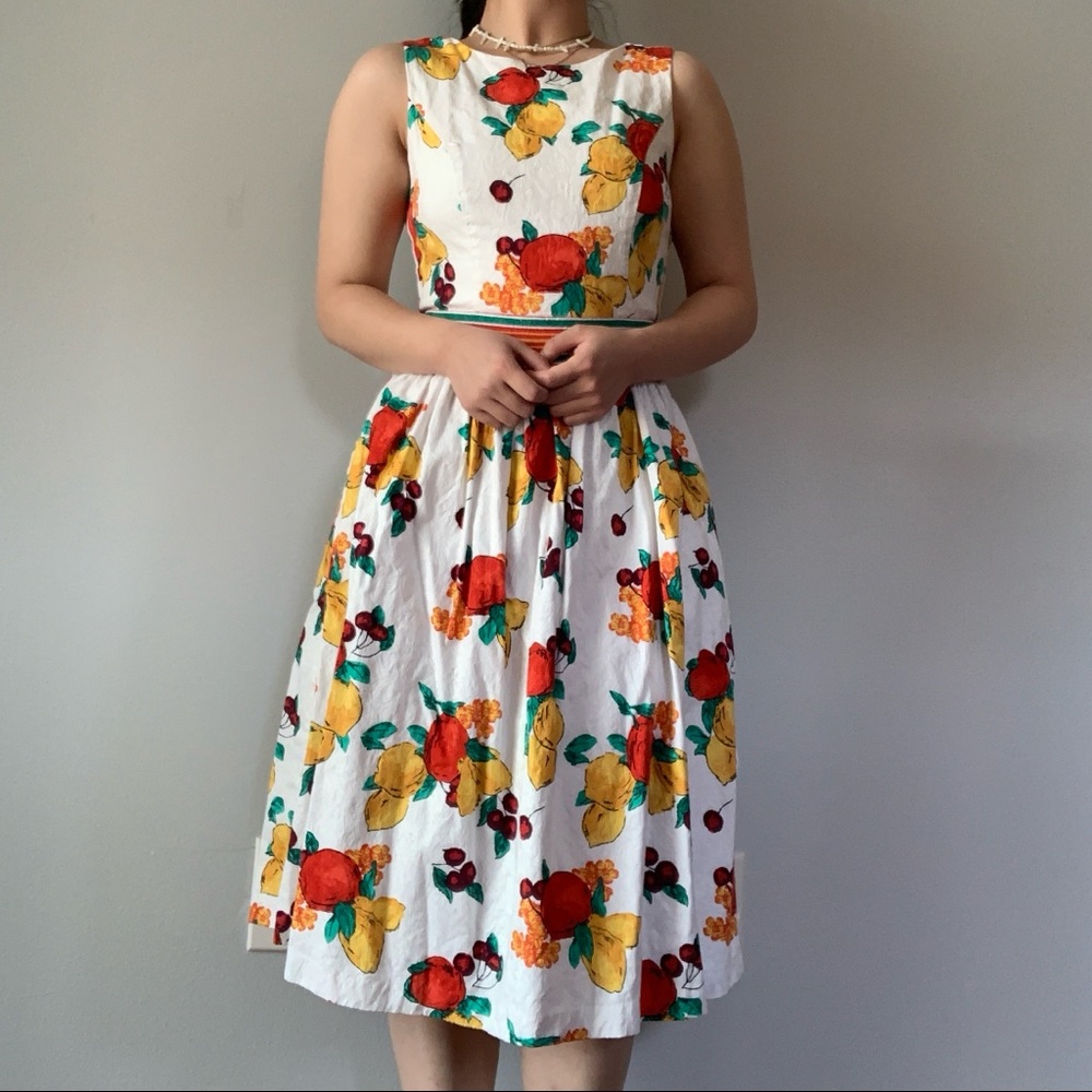 Fruit print dress